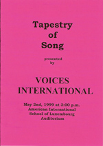 Spring 1999 - Tapestry of Song